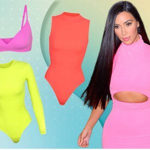 SKIMS Bodysuit - Neon Coral